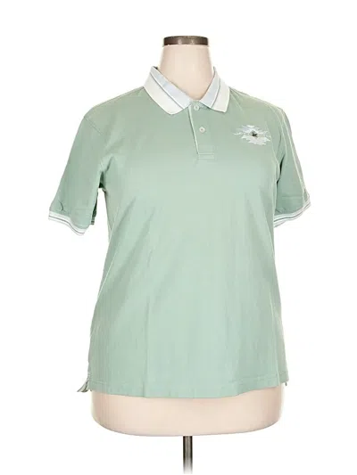 Pre-owned Beverly Hills Polo Club Short Sleeve Polo In Green