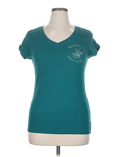 Pre-owned Beverly Hills Polo Club Short Sleeve T-shirt In Blue