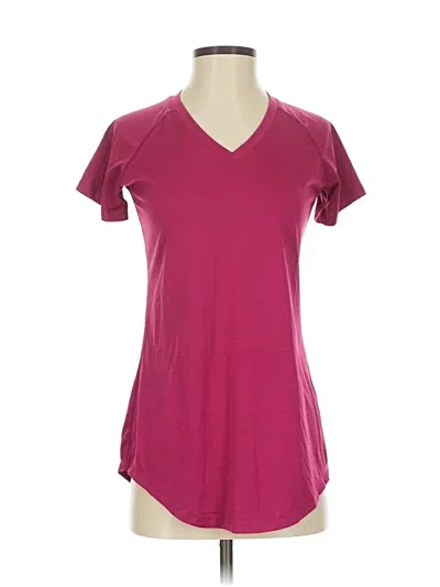 Pre-owned Beverly Hills Polo Club Short Sleeve T-shirt In Burgundy