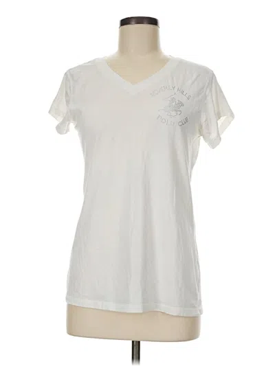 Pre-owned Beverly Hills Polo Club Short Sleeve T-shirt In Ivory