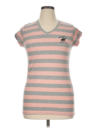 Pre-owned Beverly Hills Polo Club Short Sleeve T-shirt In Pink