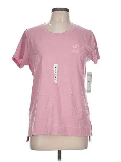 Pre-owned Beverly Hills Polo Club Short Sleeve T-shirt In Pink