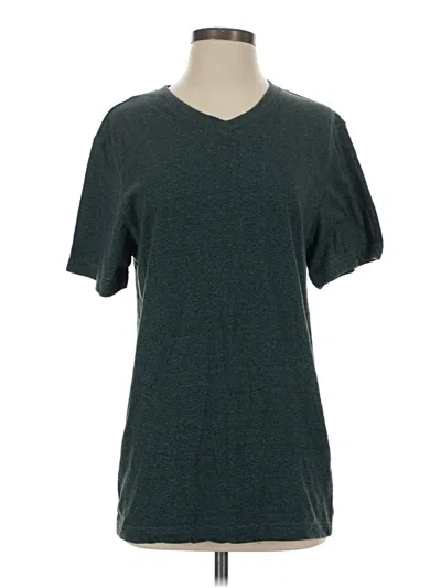 Pre-owned Beverly Hills Polo Club Short Sleeve T-shirt In Teal