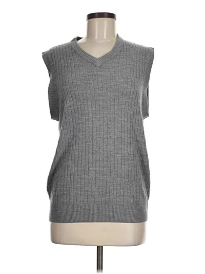 Pre-owned Beverly Hills Polo Club Sweater Vest In Gray