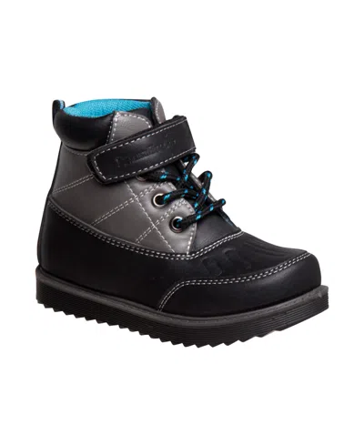 Beverly Hills Polo Club Babies' Toddler Hook And Loop Casual Boots In Black,blue