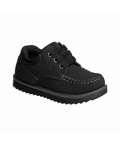 Beverly Hills Polo Club Babies' Toddler Oxford Lace-up Casual Shoes In Black