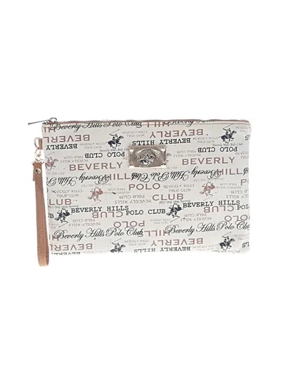 Pre-owned Beverly Hills Polo Club Wristlet In White