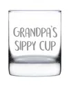 Bevvee Grandpa's Sippy Cup Whiskey Rocks Glass In Clear