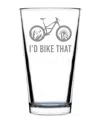 Bevvee I'd Bike That Pint Glass In Clear