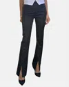 Bevy-flog Adele Slit Pull On Pants In Black In Multi
