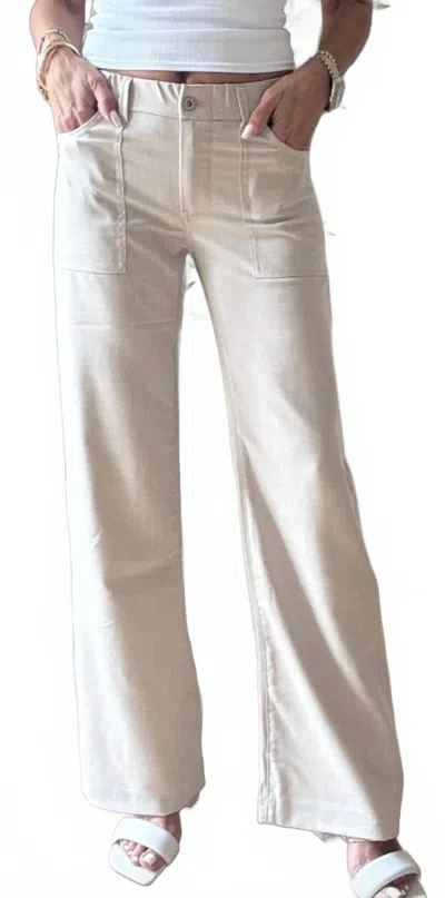 Bevy-flog Christi Pants In Beige In Nude