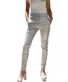 Bevy-flog Shely Original Pant In Green Gray Snake In Gray