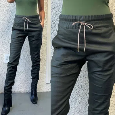 Bevy-flog Shely Vegan Pant With Crystal Tie In Green