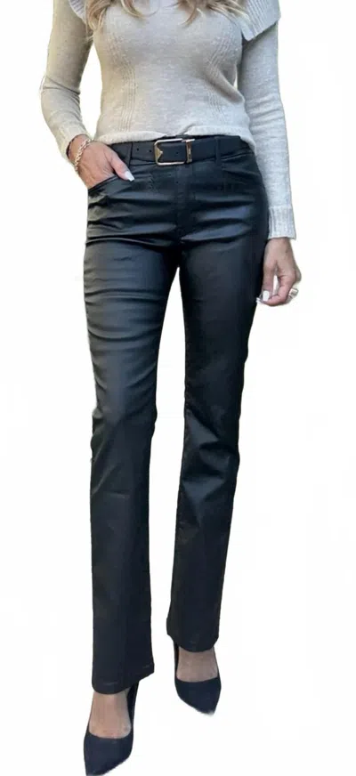 Bevy-flog Women's Novel Pants In Black Vegan In Blue