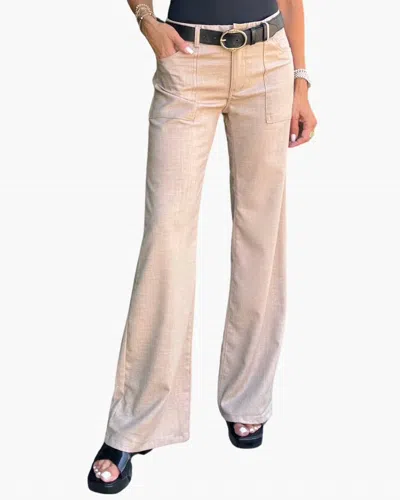 Bevy-flog Christi Pants In Mushroom In Beige