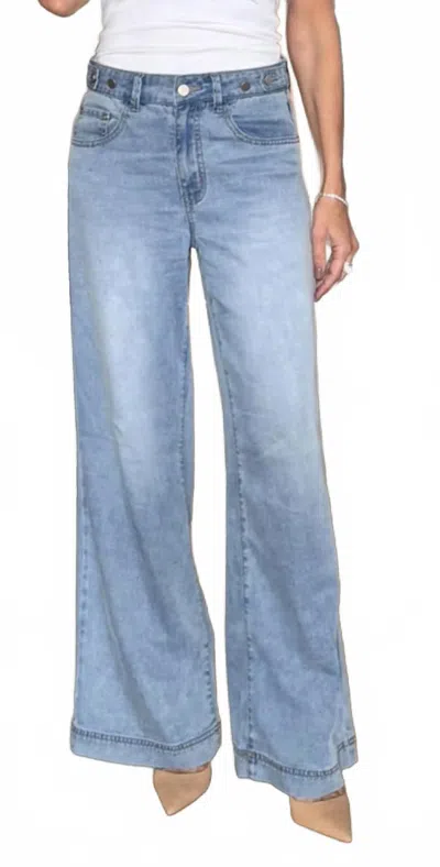 Bevy-flog Jodi Wide Leg Jeans In Blue