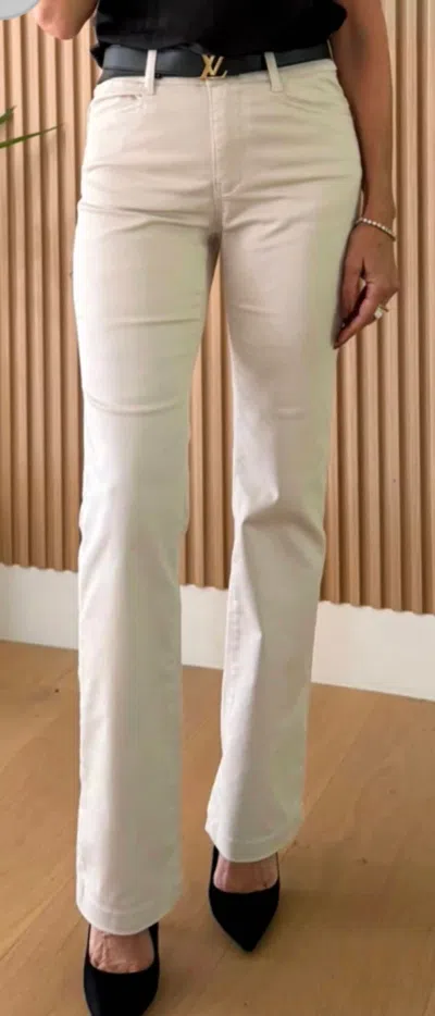 Bevy-flog Novel Flared Pant In Cream Speck In Neutral