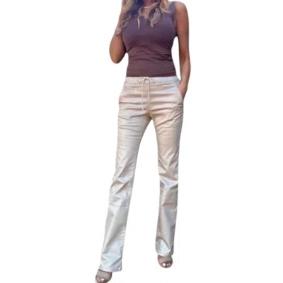 Bevy-flog Shely Pants In Beige/gold In Metallic
