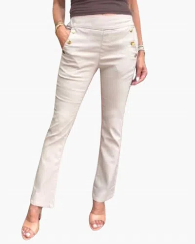 Bevy-flog Sofia Pants In Beige Stripe