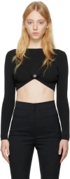 Bevza Black Envelope Sweater In Black