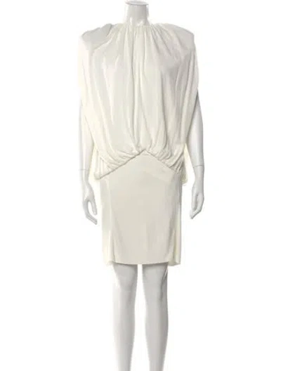 Pre-owned Bevza Crew Neck Knee-length Dress In Neutral