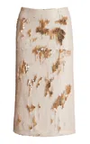Bevza Dew Sequined Midi Skirt In Neutral