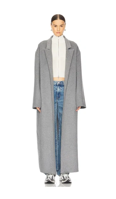 Bevza Double Long Coat In 그레이