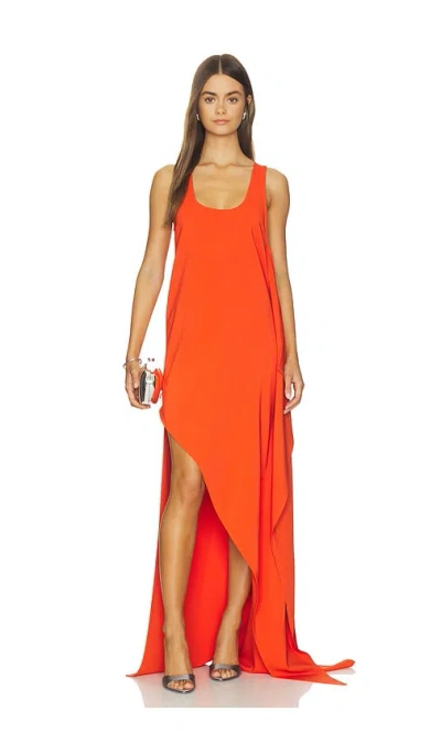 Bevza Edge Dress In Orange