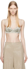 Bevza Gray Seashell Camisole In Steel Grey
