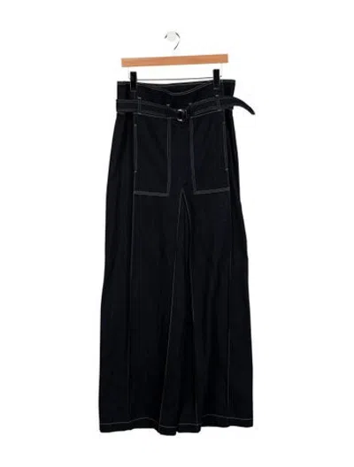 Pre-owned Bevza High-rise Wide Leg Jeans In Blue