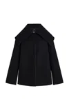 Bevza Kozhukh Cashmere-wool Short Coat In Black