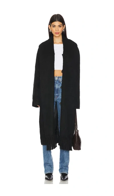 Bevza Kytytsi Long Coat In Dark Ink Navy