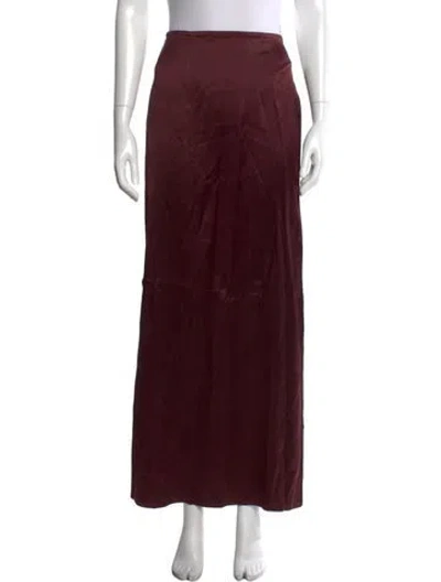 Pre-owned Bevza Long Skirt In Burgundy