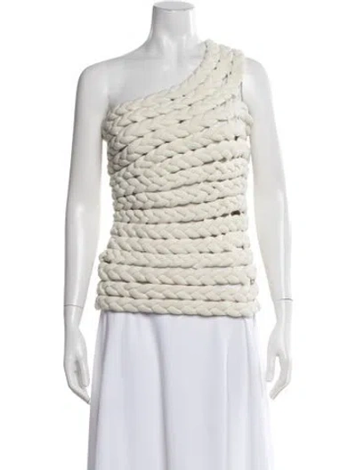 Pre-owned Bevza One-shoulder Sleeveless Top In Neutrals