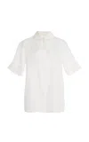 Bevza Sheer Silk Shirt In Ivory
