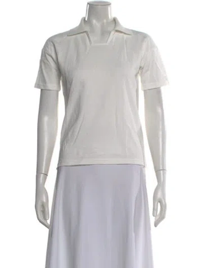 Pre-owned Bevza Short Sleeve Polo In White