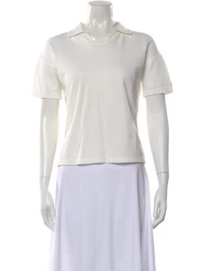 Pre-owned Bevza Short Sleeve Polo In White