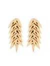 Bevza Short Spikelet Earrings In Gold
