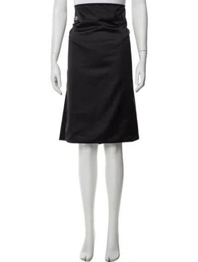 Pre-owned Bevza Silk Knee-length Skirt In Gray