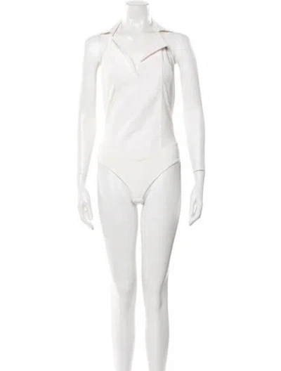 Pre-owned Bevza Sleeveless Bodysuit In White
