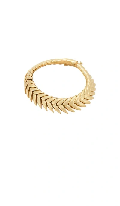 Bevza Spikelet Bracelet In Gold
