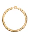 Bevza Spikelet Necklace In Gold
