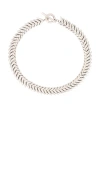 Bevza Spikelet Necklace In Metallic