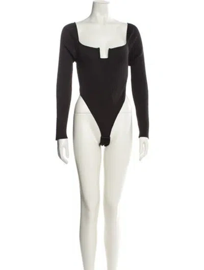 Pre-owned Bevza Square Neckline Sweater In Black