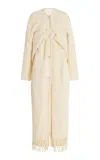 Bevza Tisto Wool Coat In Ivory