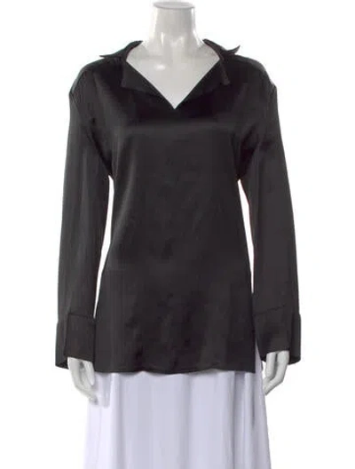 Pre-owned Bevza V-neck Long Sleeve Top W/ Tags In Blue