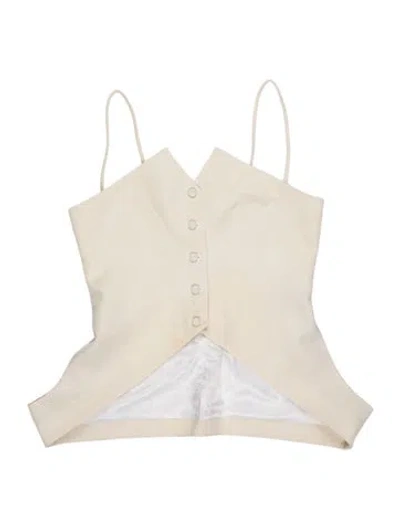Pre-owned Bevza V-neck Sleeveless Top In Neutrals