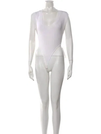 Pre-owned Bevza V-neck Sweater In White
