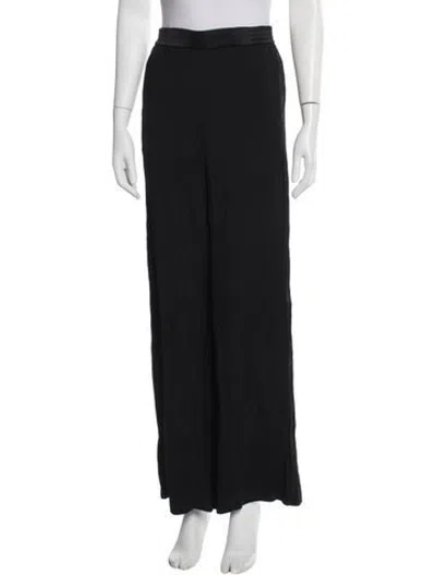 Pre-owned Bevza Wide Leg Pants In Black