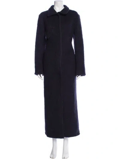 Pre-owned Bevza Wool Coat In Blue